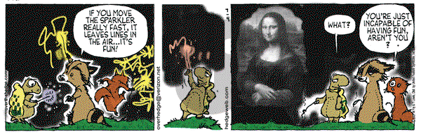 Over the Hedge on Wednesday July 4, 2007 Comic Strip