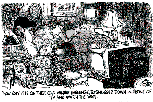 Pat Oliphant on Tuesday January 22, 1991 Comic Strip