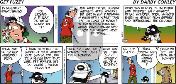 Get Fuzzy on Sunday September 26, 2004 Comic Strip