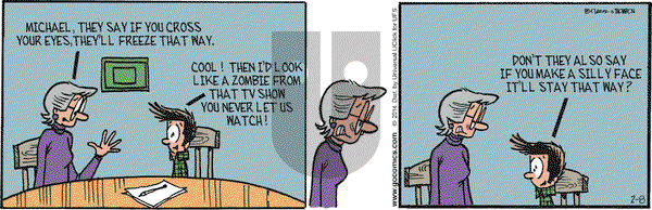 Grand Avenue on Saturday February 8, 2014 Comic Strip