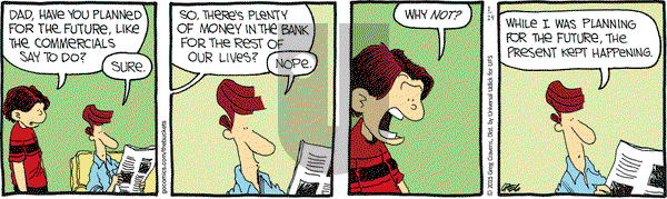 The Buckets on Saturday January 24, 2015 Comic Strip