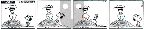 Peanuts on Friday July 26, 1968 Comic Strip