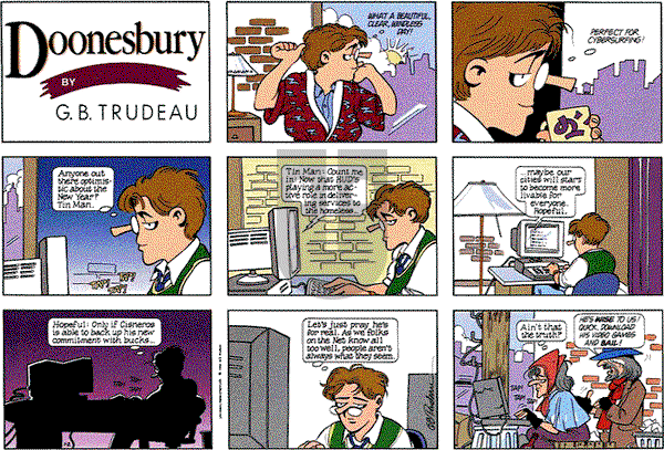 Doonesbury on Sunday January 2, 1994 Comic Strip