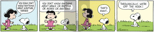 Peanuts on Thursday January 15, 2004 Comic Strip