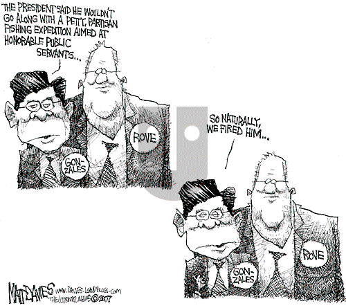 Matt Davies on Thursday March 22, 2007 Comic Strip