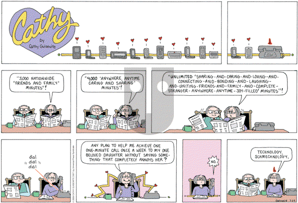 Cathy Classics - Sunday March 29, 2009 Comic Strip