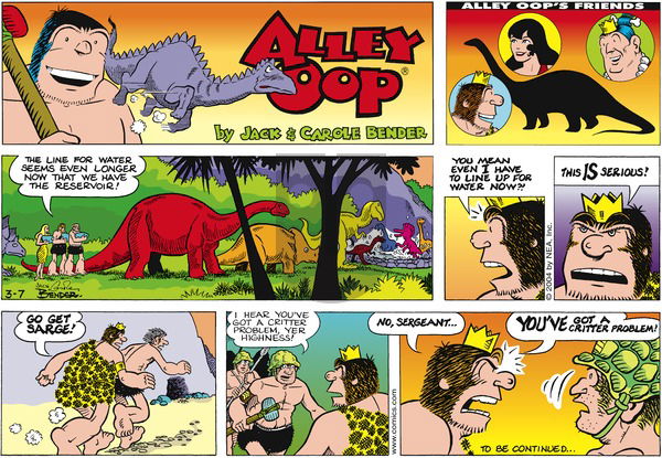 Alley Oop on Sunday March 7, 2004 Comic Strip