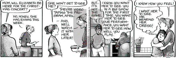 For Better or For Worse on Monday December 3, 2001 Comic Strip