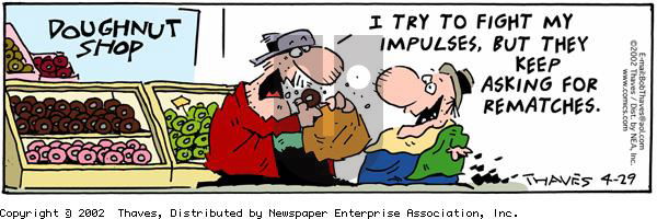 Frank and Ernest on Monday April 29, 2002 Comic Strip