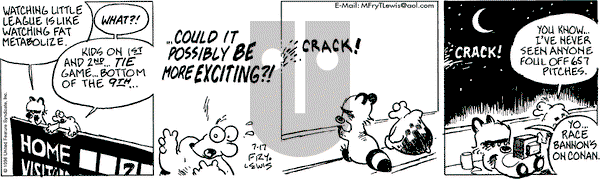 Over the Hedge on Wednesday July 17, 1996 Comic Strip