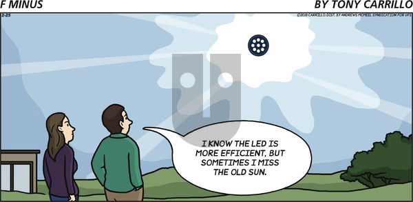 F Minus on Sunday February 25, 2018 Comic Strip