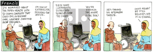 Francis on Monday October 14, 2024 Comic Strip