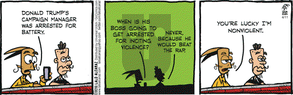 La Cucaracha on Monday April 11, 2016 Comic Strip