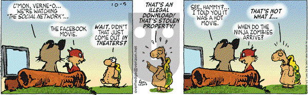 Over the Hedge on Tuesday October 5, 2010 Comic Strip