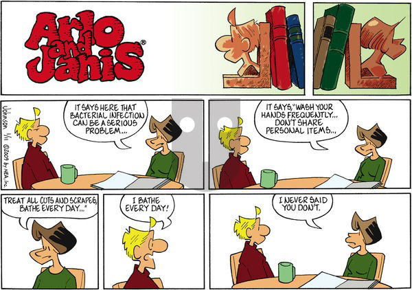 Arlo and Janis on Sunday January 11, 2009 Comic Strip