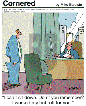 Cornered on Monday June 9, 2014 Comic Strip
