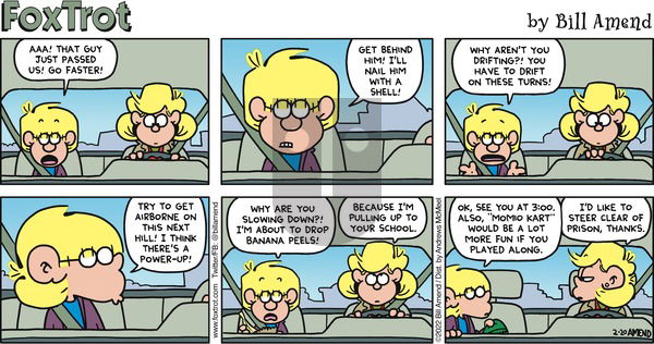 FoxTrot - Sunday February 20, 2022 Comic Strip