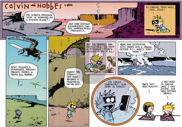 Calvin and Hobbes on Sunday October 5, 2025 Comic Strip