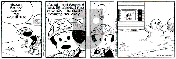 Nancy on Thursday January 13, 2005 Comic Strip