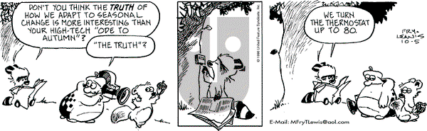 Over the Hedge on Saturday October 5, 1996 Comic Strip