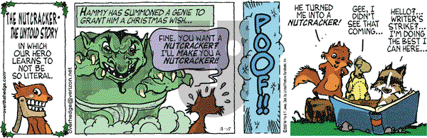 Over the Hedge on Saturday December 15, 2007 Comic Strip