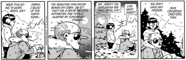 Doonesbury on Thursday April 1, 1993 Comic Strip
