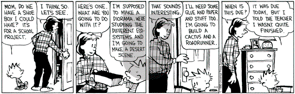 Calvin and Hobbes on Tuesday November 13, 1990 Comic Strip