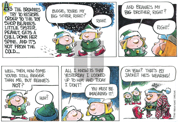 Beanie the Brownie on Thursday December 12, 2019 Comic Strip