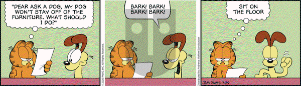 Garfield on Wednesday July 29, 2020 Comic Strip