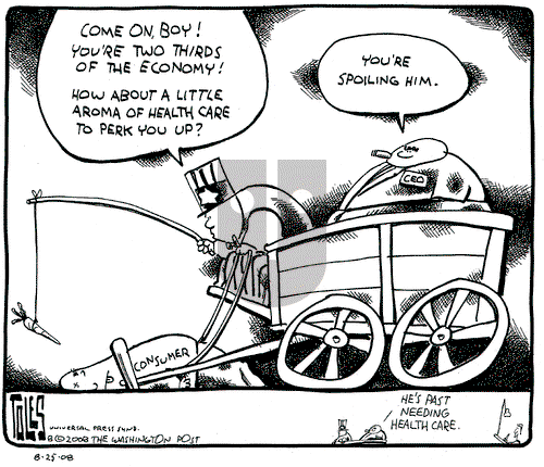 Tom Toles on Monday August 25, 2008 Comic Strip