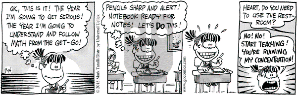 Heart of the City on Monday September 14, 2015 Comic Strip