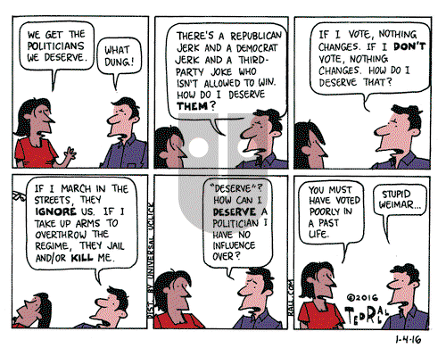 Ted Rall on Monday January 4, 2016 Comic Strip