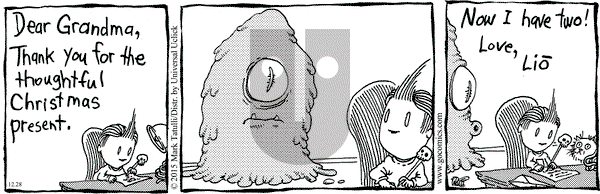 Lio on Monday December 28, 2015 Comic Strip