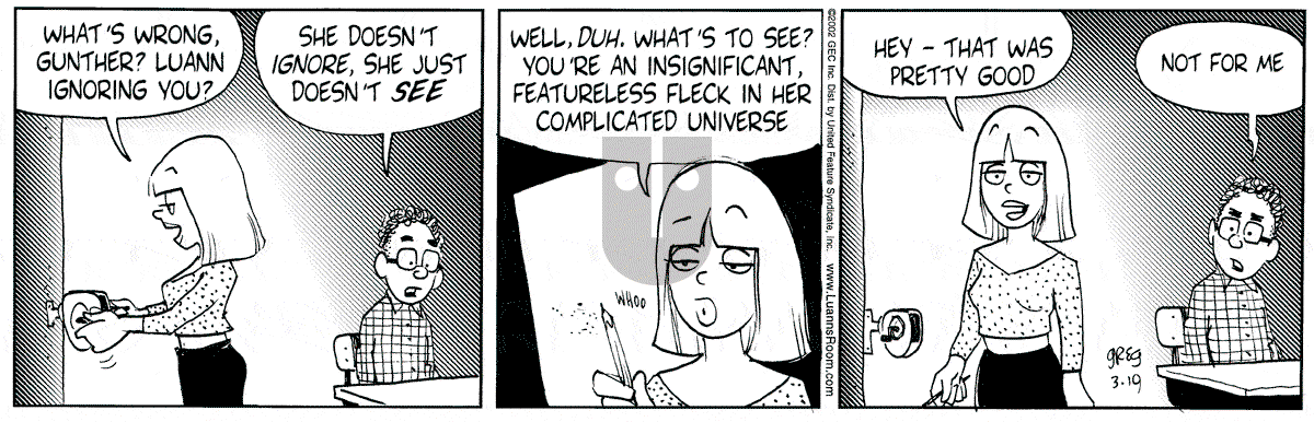 Luann - Tuesday March 19, 2002 Comic Strip