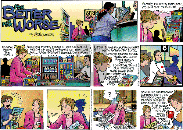 For Better or For Worse - Sunday April 28, 2002 Comic Strip