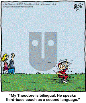 In the Bleachers on Thursday March 14, 2013 Comic Strip