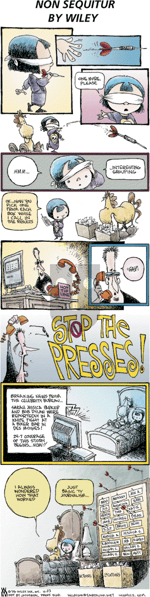Non Sequitur on Sunday April 23, 2006 Comic Strip