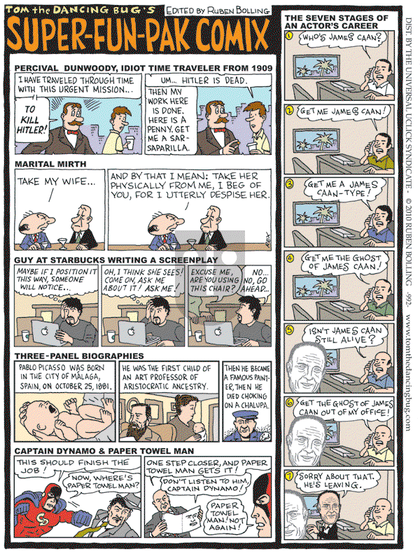 Tom the Dancing Bug on Friday June 18, 2010 Comic Strip