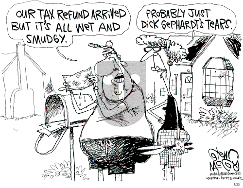 Glenn McCoy on Monday July 23, 2001 Comic Strip