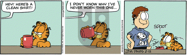 Garfield - Friday February 12, 2010 Comic Strip