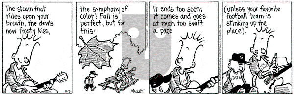 Frazz on Saturday November 3, 2001 Comic Strip