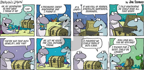 Sherman's Lagoon on Sunday April 6, 2025 Comic Strip