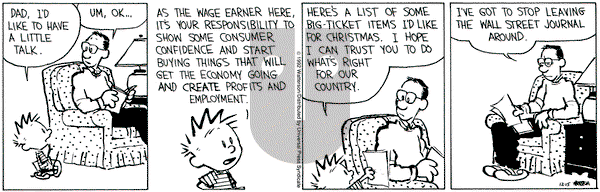 Calvin and Hobbes on Tuesday December 15, 1992 Comic Strip