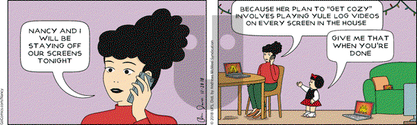 Nancy on Friday December 28, 2018 Comic Strip
