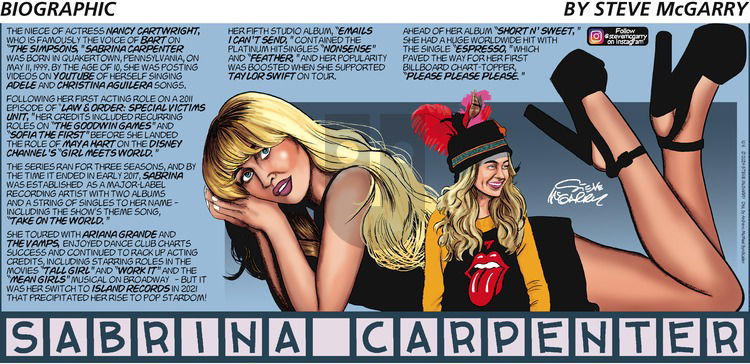 Biographic on Sunday October 6, 2024 Comic Strip
