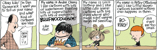 Cul de Sac on Wednesday July 8, 2015 Comic Strip