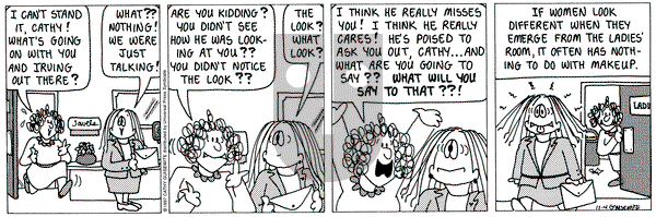 Cathy Classics on Tuesday November 4, 1997 Comic Strip