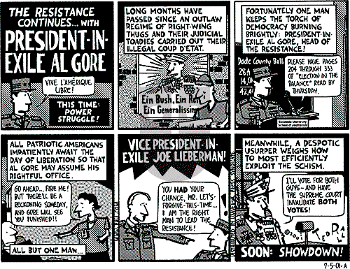 Ted Rall on Thursday July 5, 2001 Comic Strip