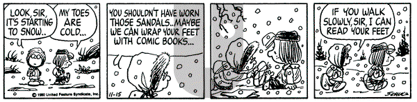 Peanuts on Saturday November 15, 1980 Comic Strip