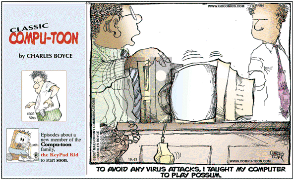 Compu-toon on Sunday October 21, 2007 Comic Strip